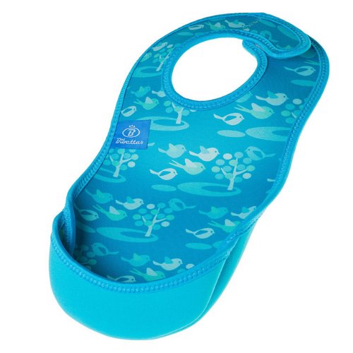 Bibetta Ultrabib Baby Bib (Turquoise Bird)