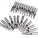 TOOGOO(R) 23 Stainless Steel Tattoo Nozzle Tips for Machine Gun