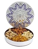 Shivram Peshawari & Bros Diwali Special Dry Fruit Silver Box, 200g - Elite