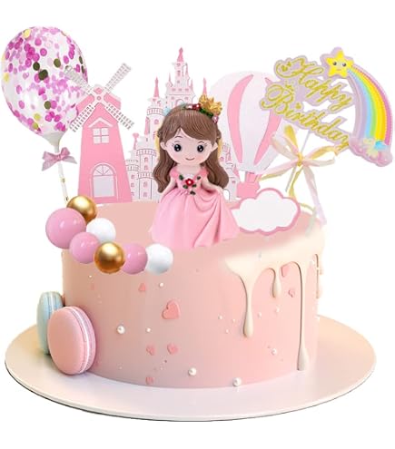 Barbie Prinzessin Torten-Deko Set – 21-teilig Mit Kuchen-Topper & Cupcake-Deko Für Mädchengeburtstag