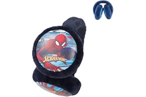 FEIFEI'S BOW Orejeras de invierno para niños y niñas, de Spiderman Elsa, térmicas, cálidas, de felpa