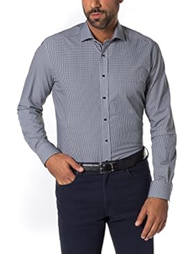 ETERNA Langarm Hemd MODERN FIT Popeline bedruckt