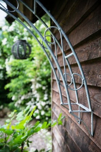 Wand – Rosenbogen 12mm Massiveisen! Breite: 160cm Verzinkt Wandrosenbogen aus Metall - 4