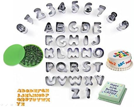 Fentace Cookie Cutters Set of 37 for Cake Biscuits DIY Tool