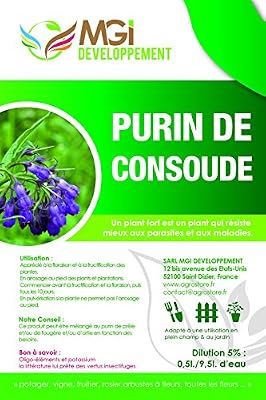 MGI DEVELOPPEMENT Purin de Consoude made in France - 5 Litres - fortifiant écologique