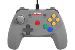 Retro Fighters Next Gen N64 Brawler64 Wired Gamepad - Grey - Nintendo 64