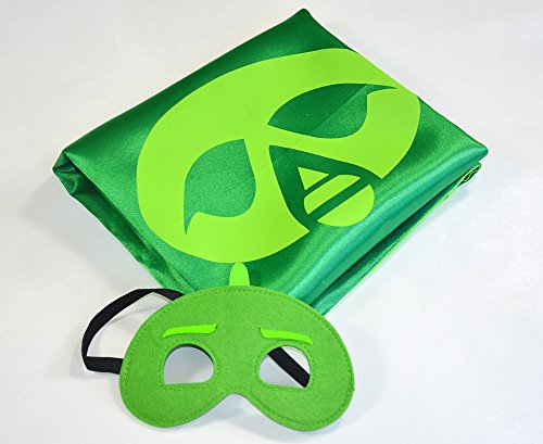 PJ Masks Gecko Pyjamahelden Grün Cape und Maske – Superhelden-Kostüme für Kinder – Kostüm für Kinder von 3 bis 10 Jahre – für Superheld Mottopartys! Spielsachen für Jungen und Mädchen – King Mungo – KMSC021 - 4