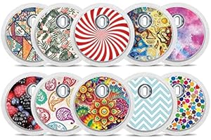 FreeStyle Libre - Juego de 3 adhesivos para sensores (10 unidades), diseño colorido Diasticker®