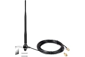 Nelawya Smart Gate Door Garage Opener Antenna 433.92MHz Long Range Receiver 3m Low Loss Cable Antenna Compatible with All Sommer GTO Mighty Mule Series Gate Openers