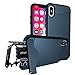 Price comparison product image iPhone X Protective Case + 26 in 1 Multi Tool Card - Olixar X-Ranger - Tough Rugged Cover + Kickstand - With Survival Multi-tool - Blue