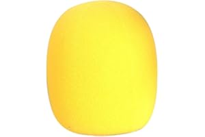 Bodhi2000 5 Pack Microphone Sponge Cover Foam Ball-Type Mic Windscreen (Yellow)