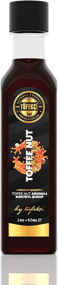 By Tüfekçi Toffee Nut Şurup Yoğun Lezzet Yeni Yüksek Aromalı Yeni Formül (60ml)