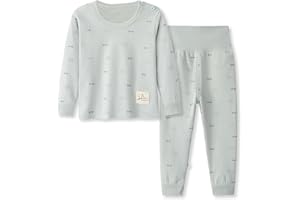 YANWANG 100% algodón Baby Boys Pijamas Set Ropa de Dormir de Manga Larga