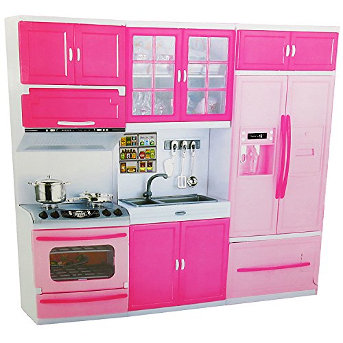Preisvergleich Produktbild Unbekannt Puppenküche mit Zubehör / Spielküche mit Accessoires