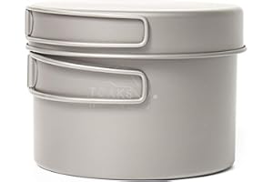 Toaks - Set in titanio composto da padella e pentola da campeggio/escursionismo