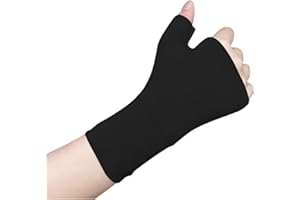 Atan Compression Wrist and Thumb Support for Arthritis, Carpal Tunnel, Joint Pain, Sprain, Sports, Hand Instability| Improve Circulation| Breathable, Ergonomic, and Supportive, 1 Pair (Black, M)