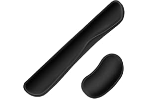 YingStar Alfombrilla de Ratón con Reposamuñeca Ergonómica Almohadilla Teclado Apoyo de Muñeca Antideslizante Cojín de Muñeca con Espuma Memoria Base Goma Mouse Pad para Oficina Trabajadores Jugadores