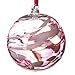 Produktbild Glass Freundschafts-Kugel 12 cm rosa weiß