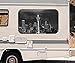Produktbild 3D Autoaufkleber Skyline Seattle USA Amerika schwarz weiß Wohnmobil Auto KFZ Fenster Motorhaube Sticker Aufkleber 21A577, Größe 3D sticker:ca. 45cmx27cm