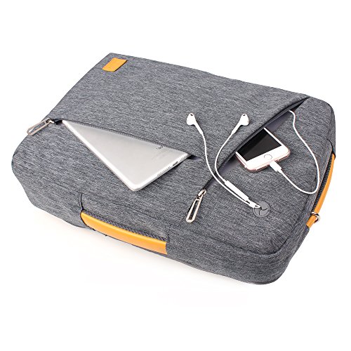 WIWU 3 in 1 Schultertasche Handtasche Laptop Rucksack f  r 15 Zoll Schulrucksack Umh  ngetasche mit gro  em Laptopfach und Zubeh  rf  cher passt Lapto