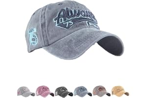 Joligiao Casquette de Baseball,Unisexe Vintage Jeans Chapeau Casquette Réglable Hip-hop Mode Snapback Sport Cap Broderie Lettres Trucker Motorcycle Cap