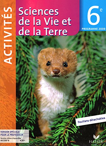 couverture de : Sciences de la Vie et de la Terre 6e couverture de : Sciences de la Vie et de la Terre 6e