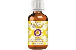DEVE HERBES dève herbes Pure Blue Cypress Essential Oil (Callitris intratropica) Natural Therapeutic Grade Steam Distilled 5ml (0.16 oz)