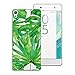 Produktbild CE-Link Sony Xperia XA Hülle Transparent Weiche Silikon Handyhülle Durchsichtig Schutzhülle Ultra Dünn Slim Backcover Silicone TPU Bumper Crystal Kirstall Klar Clear Handy Tasche Schale Etui Weich Handytasche Soft Flexible Case Protective Cover für Sony Xperia XA (5 Zoll) - Grüne Blätter