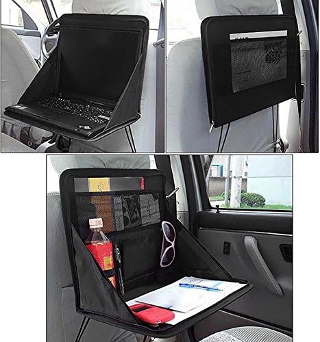 Gadget Zone UK Folding Table Car Back Seat Storage Tidy Organiser DVD Laptop Holder Tray Travel