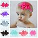 niceEshop(TM)16Pcs Baby Girls Headbands Ribbon Hair Bow Tie Hair Bands(Random Color)