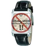 Emporio Armani Uhrenarmband LB- AR0490 Ersatzband AR 0490 Leder 22 mm