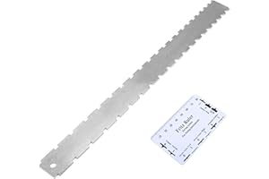 EUJGOOV Linijka ze Strunami, Gitara Szyja Proste Brzegi, Zestaw Narzędzi do Ustawiania Gitary Narzędzie do Pomiaru Lutnika