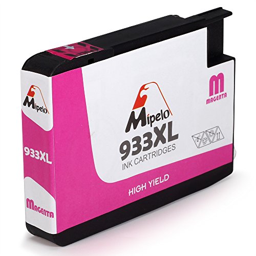 Mipelo Kompatibel HP 932XL 933XL Hohe Ergiebigkeit Druckerpatronen (1 Schwarz, 1 Cyan, 1 Magenta, 1 Gelb), Verwendet in HP Officejet 6600 6700 6100 7612 7610 7110 Drucker (Außer 7510 7512) - 5