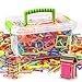 Produktbild Symbol Spielzeug Kinder Bausteine Set mit Box Flexible Skulpturen Schnitzerstab Unisex Lernspielzeug Basteln Kids Toys