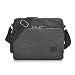 Produktbild GSTEK Messenger Tasche Kuriertasche Umhängetasche Messenger Bag, Unisex Casual Vintage Stoff Rucksack (Schwarz)