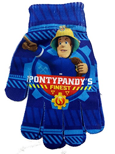 Preisvergleich Produktbild Fireman Sam Feuerwehrmann Sam Offiziell lizensierter Blau Handschuhe / Fäustlinge