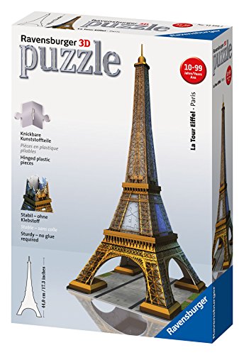 Ravensburger 12556 Eiffel Tower 216 Pieces 3D Jigsaw Puzzle