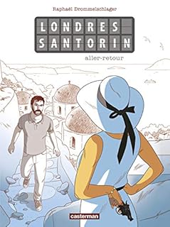 jaquette livre Londres Santorin : Aller-retour