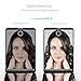 Plemo Dimmable LED Makeup Mirror, with 1× & 2 × Magnification Illuminated 8 LEDs Lighted Mirrors, Black, CR2025 Lithium Batteries Included