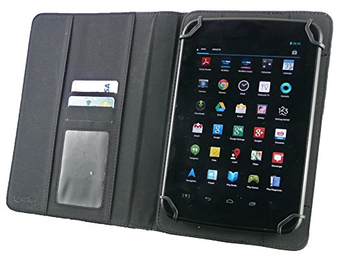 Emartbuy® Freelander PD10 7 Zoll Quad Core Tablet Universalbereich Blau 3D Cube Multi Winkel Folio Executive Case Cover Wallet Hülle Schutzhülle mit Kartensteckplätze + Blau 2 in 1 Eingabestift - 6