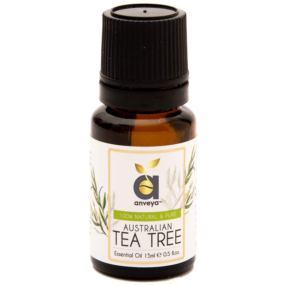 Anveya Australian Tea Tree Essential Oil | For Face, Skin & Hair | Best For Acne | 100% Natural, Pure & Undiluted | For both 