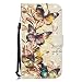 Produktbild Nadoli Handytasche für iPhone 6S Plus / 6 Plus (5.5 Zoll),3D Effekt Schmetterling Glitzer Pu Leder Klapphülle Wallet Handyhülle Brieftasche,Schmetterling
