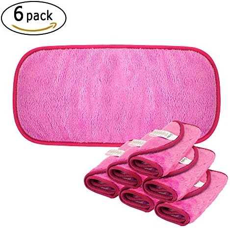Make-up Remover Cloth – Crzko Eraser Facial Cleaning Cloth Cloths Microfibre Hypoallergenic Facial Cleansing Wipes – For Optimum Care Skin Washable & Reusable 40x17 cm (Pack of 6)
