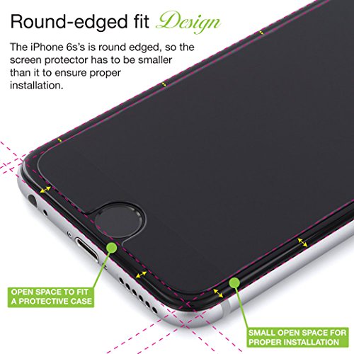 iPhone 6S Screen Protector [2 Pack] iSOUL iPhone 6 / 6S Tempered Glass
[3D Touch Compatible 0.2mm Thickness / 9H Hardness Rating] + 1x iSOUL
Stylus Touch Ball Pen (Bundle Deal)