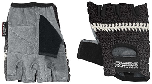 Chiba Boy's Polyamide Gloves - Black/Red, Medium