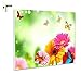 Produktbild Magnettafel Pinnwand Memoboard Motiv Natur & Blumen Bunte Blumen & Schmetterlinge (60 x 40 cm)