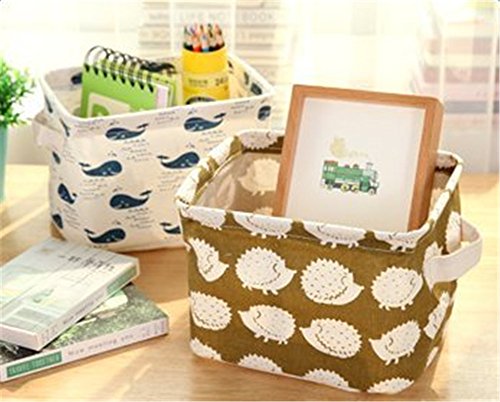 iTemer kosmetik koffer make up tasche Aufbewahrungsbox Stoff Ablagebox Tiere und pflanzen muster - 6