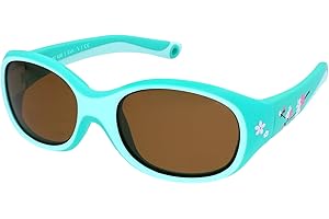 ActiveSol Lunettes de soleil pour ENFANT | FILLE et GARÇON | Protection 100% UV 400 | polarisées | indestructibles en caoutchouc souple | 2 à 6 ans
