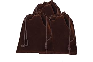Qiantull Sammetspåse stor 10 stycken 15 × 20 cm smyckespåse i sammet bröllop fest presentpåsar enorm presentpåse tygpåse med