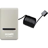 ECOWITT Gateway GW1200 Weather Station with Outdoor Sensor, Built-in 3-in-1 Temperature, Humidity and Barometric Sensor for H